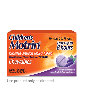 Children’s MOTRIN® Chewables Dosage