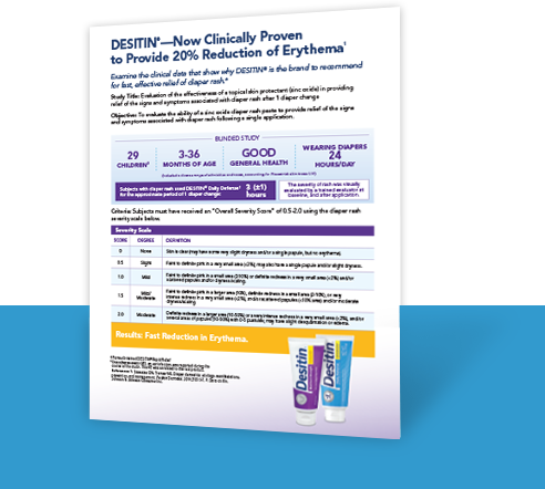 DESITIN® Clinical Data Handout