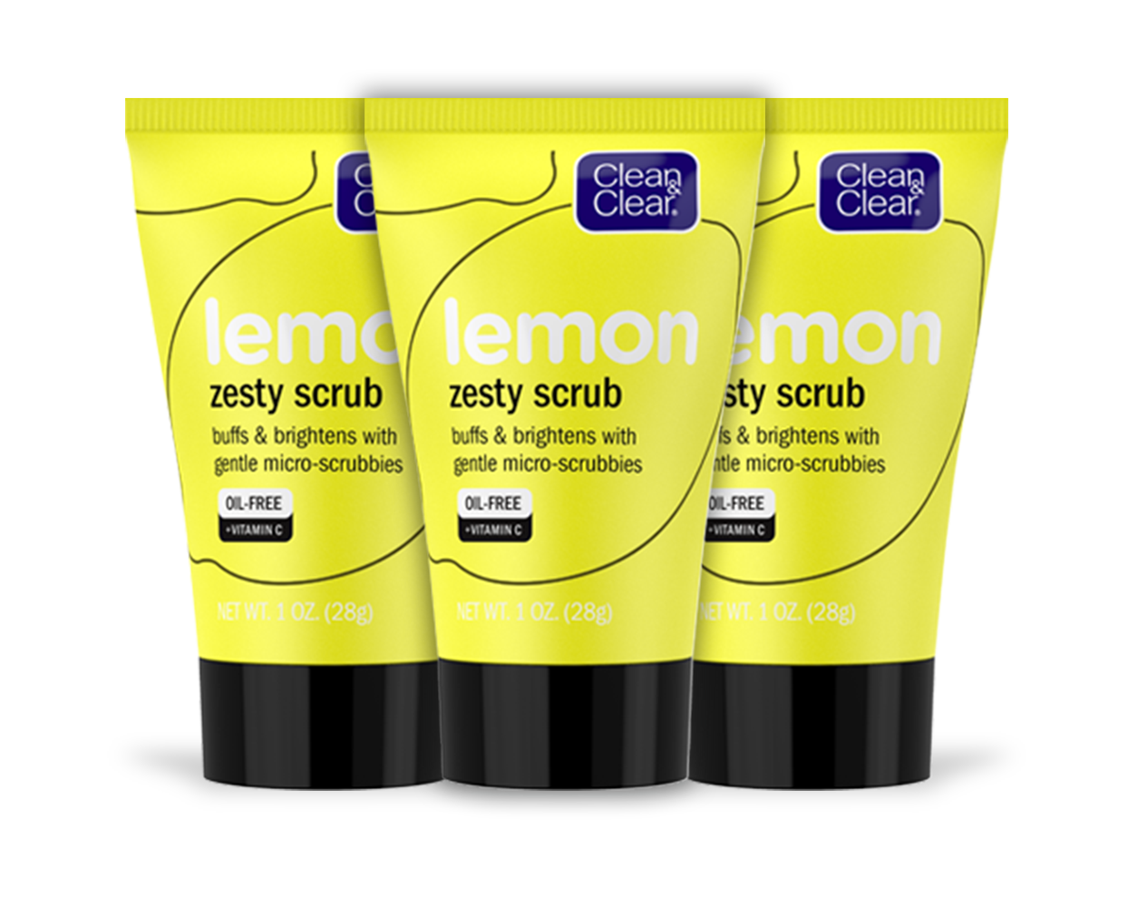 CLEAN & CLEAR® Lemon Zesty Scrub 1 oz (3-pack)